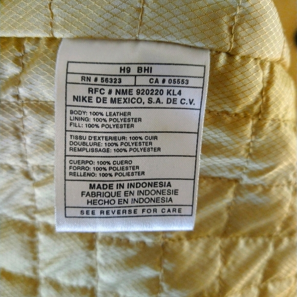 Rare 2001 Michael Jordan Leather Jacket blk/cream size L - Picture 6 of 7